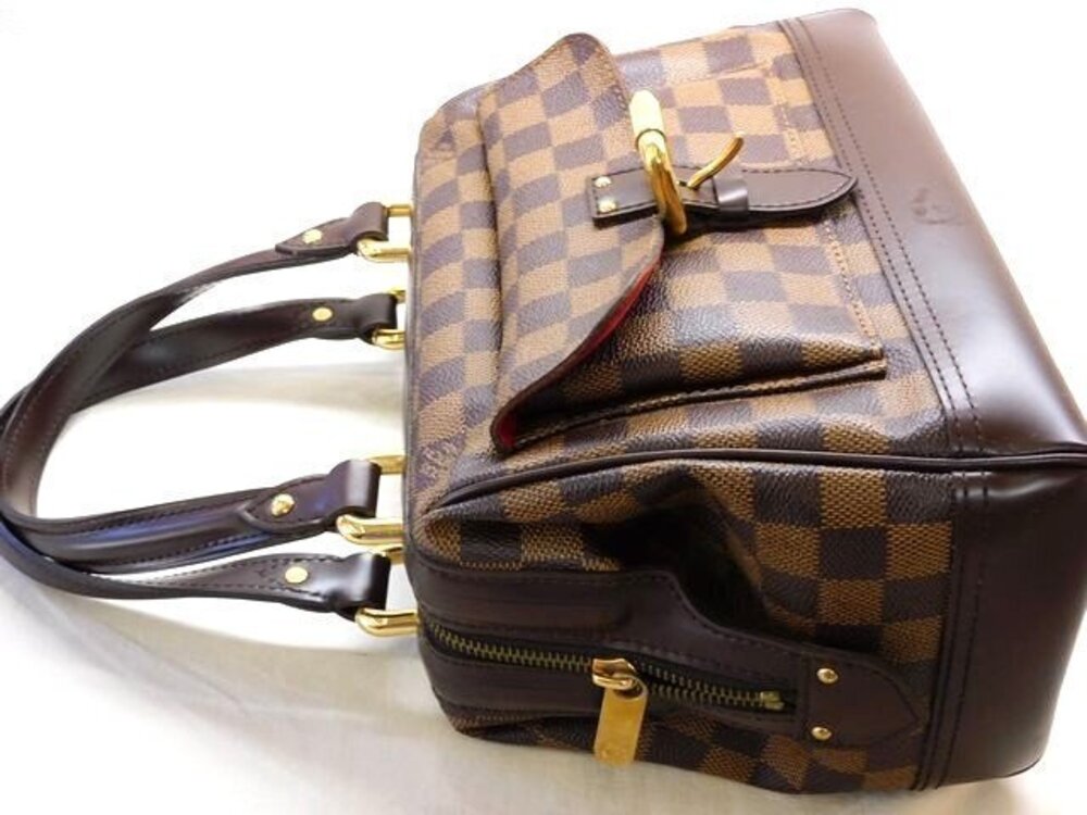 Louis Vuitton Knightsbridge Ebene Damier Handbag Brown